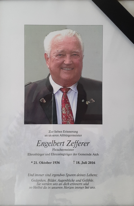 Altbürgermeister Engelbert Zefferer
